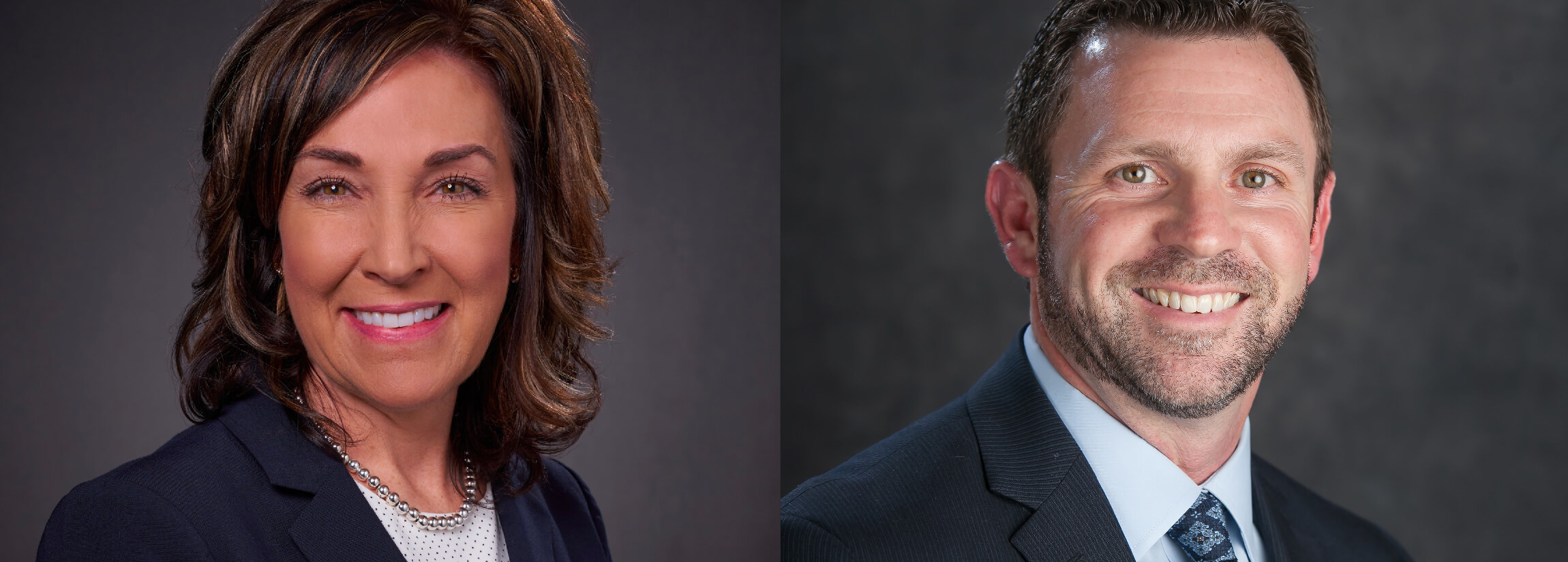 Colleen Lindholz and John King side-by-side headshots.